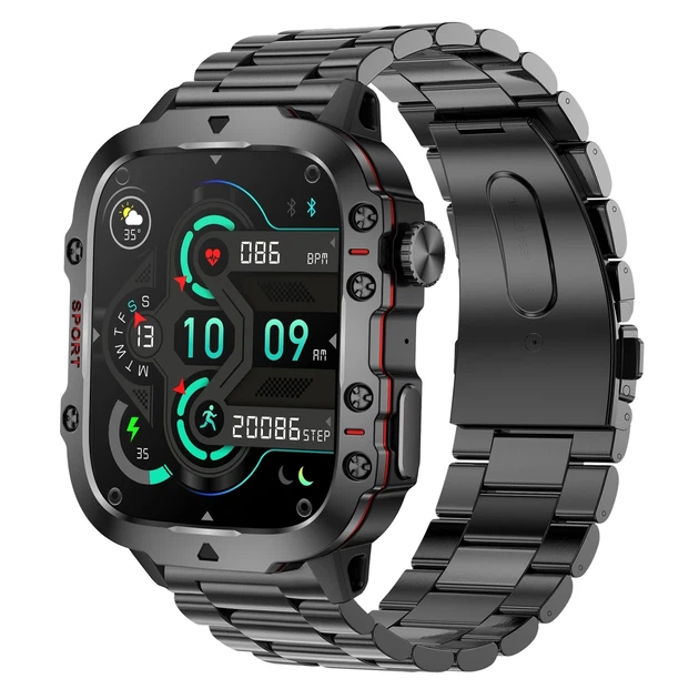 Розумний годинник Smart Expert Nano Steel 50х43,5х12,2 мм Сталь Чорний 65 г - Фото 9 Розумний годинник Smart Expert Nano Steel 50х43,5х12,2 мм Сталь Чорний 65 г - зображення 9