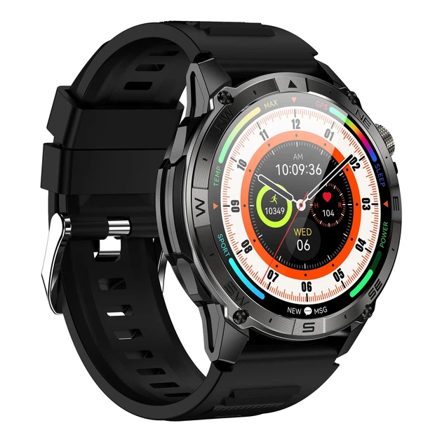 Розумний годинник North Edge GPS Smart Titan AMOLED 47,5х12,5 мм Сталь Чорний - зображення 6