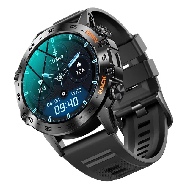 Розумний годинник Smart Delta K52 48х12,5 мм Сталь Чорний Rubber - Фото 9 Розумний годинник Smart Delta K52 48х12,5 мм Сталь Чорний Rubber - зображення 9