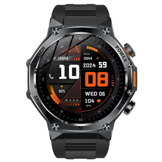 Смарт-часы Smart Surf X Pro OLED 390x390 мм сталь черный каучуковый ремешок - изображение 3