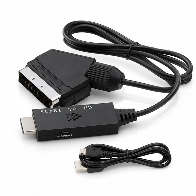 Кабель-перехідник SCART в HDMI 1080P 45652 - изображение 2