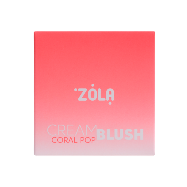 Кремовые румяна ZOLA Cream Blush - Coral Pop (2.4 g) - Фото 3 Кремовые румяна ZOLA Cream Blush - Coral Pop (2.4 g) - изображение 3