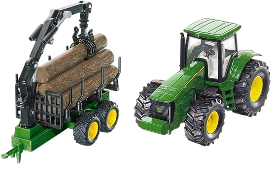 Трактор Siku з причепом для лісоматеріалів Farmer S1954 1:50 (4006874019540) - зображення 7