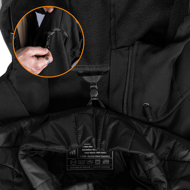 Куртка Stalker 2.0 SoftShell Чорна, L - изображение 11