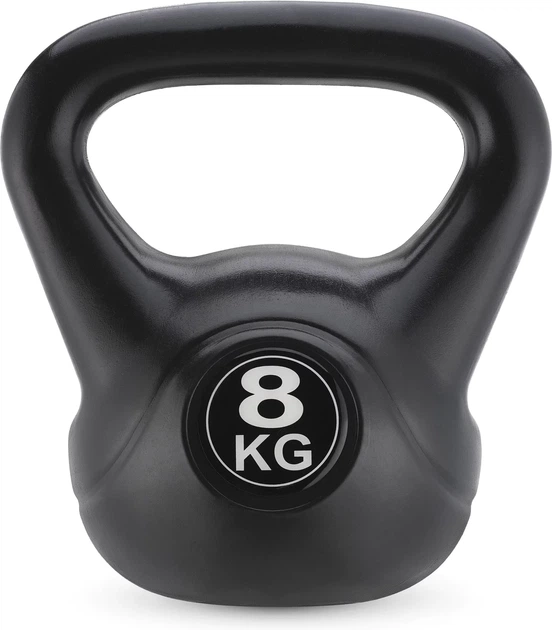 Гиря Gymtek Compact-Bell G-66558 8 кг Чорна (5907766665588) - Фото 1 Гиря Gymtek Compact-Bell G-66558 8 кг Чорна (5907766665588) - зображення 1