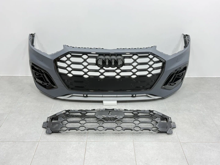Бампер передний в сборе S-Line BLACK для Audi Q5 2021-2024 для Audi Q5 2017-2024 (9413) - Фото 4 Бампер передний в сборе S-Line BLACK для Audi Q5 2021-2024 для Audi Q5 2017-2024 (9413) - изображение 4