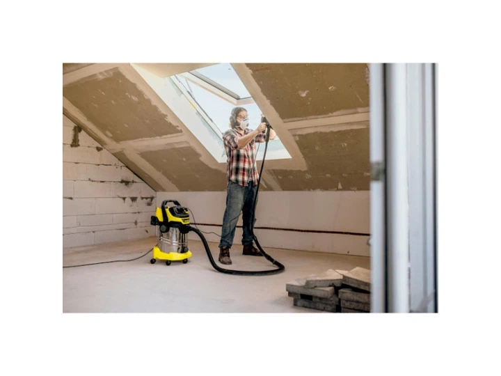 Універсальний промисловий порохотяг пилосос Karcher WD 6 PS V-30/6/22/T для дому, подвір'я, стройці - зображення 2
