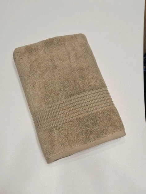 Полотенце махровое лицевое "АИША" STRIPY 50*90 см Бежевое - Фото 1 Полотенце махровое лицевое "АИША" STRIPY 50*90 см Бежевое - изображение 1