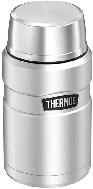 Пищевой термоконтейнер Thermos 710 с ложкой для походов, нержавеющая сталь, широкое горлышко Silver - изображение 2