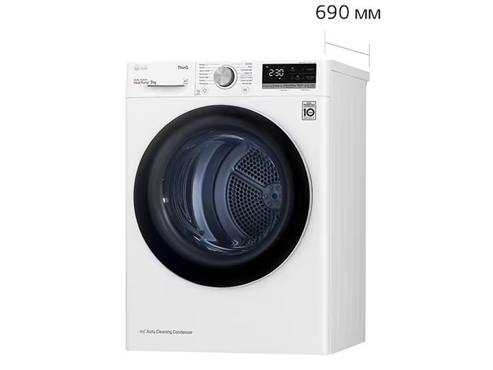 Сушильна машина LG - DC90V5V0W - зображення 3