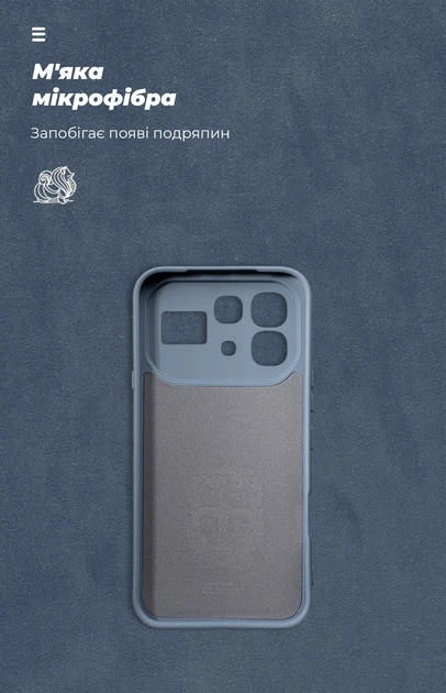 Чехол для смартфона ArmorStandart ICON для Infinix Note 60 5G Camera cover Winter Blue (ARM91893) - изображение 4