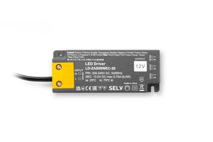 Блок живлення SLIM EASY CLICK 220/12V 9W IP20, з mini amp і проводом 1,5 м - изображение 3