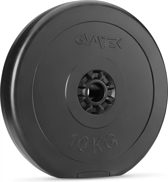 Obciążenie Gymtek Cut G-66532 kompozytowe 10 kg 31 mm Czarne (5907766665328) - Zdjęcie 4 Obciążenie Gymtek Cut G-66532 kompozytowe 10 kg 31 mm Czarne (5907766665328) - obraz 4