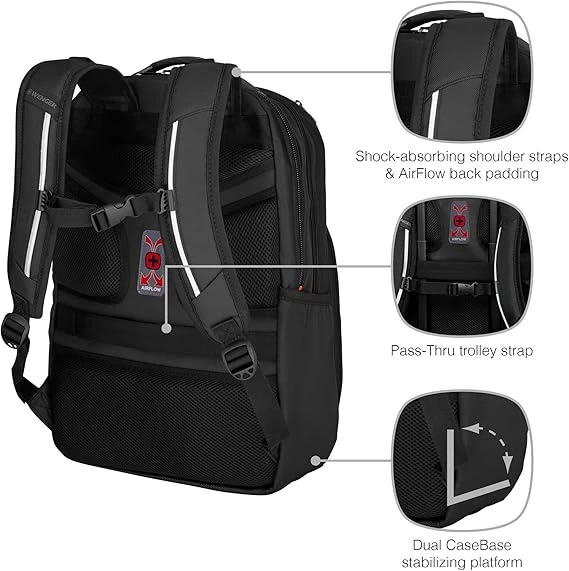 Рюкзак для ноутбука Wenger Cosmic 17" черный 653187 - изображение 4