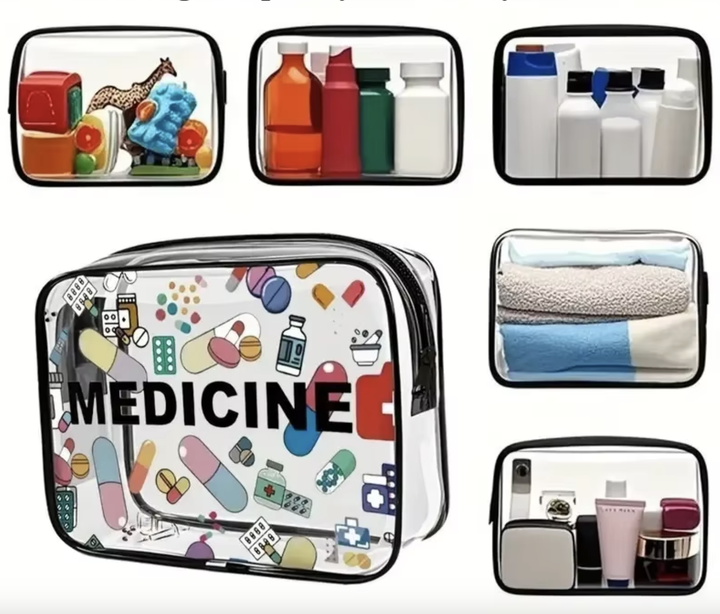 Прозрачная сумка-аптечка travel 20см medicine - изображение 2