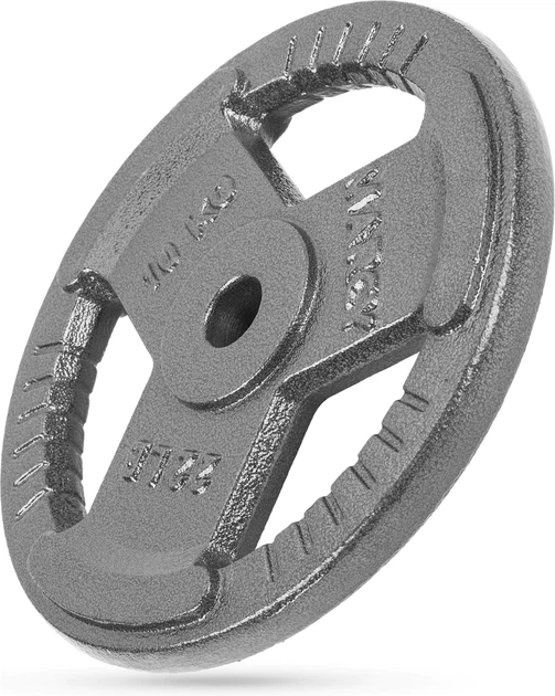 Obciążenie Gymtek żeliwne 10 kg 30 mm Szare (5907766663126) - Zdjęcie 3 Obciążenie Gymtek żeliwne 10 kg 30 mm Szare (5907766663126) - obraz 3