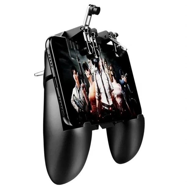 Геймпад OEM Memo Pubg AK-66 для смартфонів чорний бездротовий контролер для ігор із тригерами й ергономічним захопленням - Фото 3 Геймпад OEM Memo Pubg AK-66 для смартфонів чорний бездротовий контролер для ігор із тригерами й ергономічним захопленням - зображення 3
