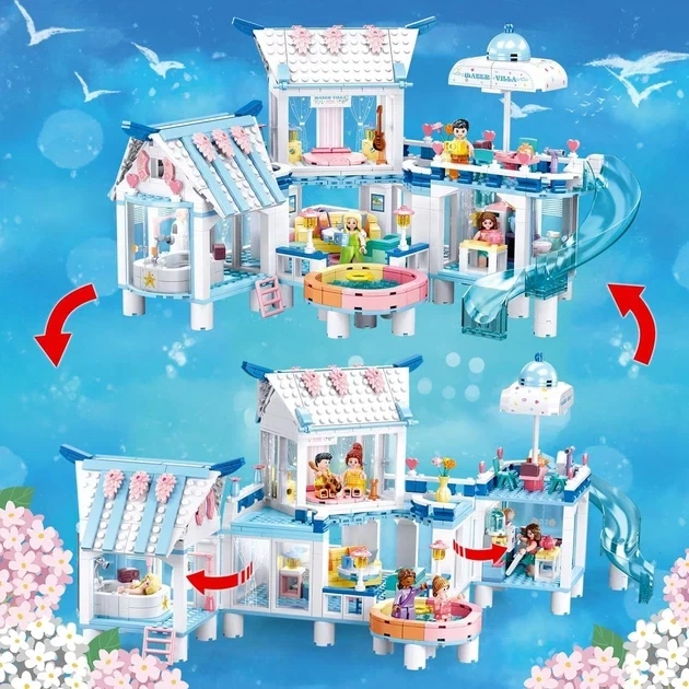 Конструктор SLUBAN Happy Diary Аквапарк M38-B0929 (938 деталей) - изображение 7