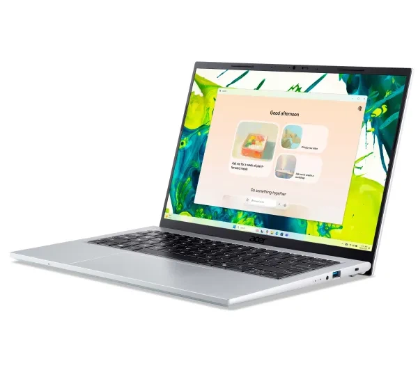 Ноутбук Ноутбук Acer Aspire Go 14 AG14-72P 14" Core 5 120U 16GB ОПЕРАТИВНОЇ ПАМ'ЯТІ 512GB Диск SSD Win11 Срібний Функції ШІ - изображение 8