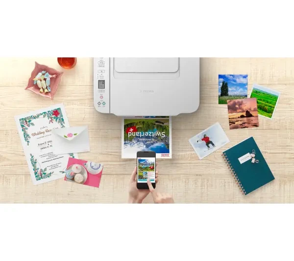 Багатофункціональний пристрій Canon PIXMA TS3751I WH Wi-Fi Білий - зображення 2