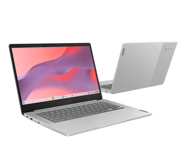 Ноутбук Ноутбук Chromebook Lenovo IP Slim 3 Chrome 14M868 14" Kompanio 520 8GB ОПЕРАТИВНОЇ ПАМ'ЯТІ 128GB Диск SSD ChromeOS Сірий - зображення 2