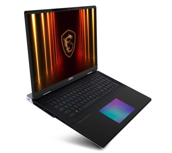 Ноутбук Ноутбук ігровий MSI Titan 18 HX AI A2XWIG-220PL 18" 120Гц Ultra 9 285HX 64ГБ ОПЕРАТИВНОЇ ПАМ'ЯТІ 6ТБ Диск SSD RTX5080 DLSS4 Win11 Pro Чорний+Комплект АКЦ AI - изображение 4