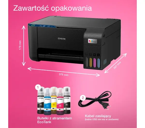 Багатофункціональний пристрій Epson EcoTank L3231 Чорний - зображення 3