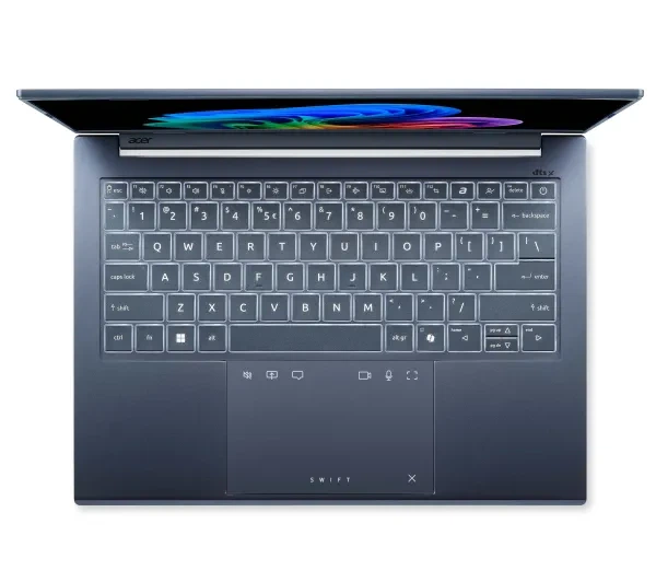 Ноутбук Acer Swift Go 14 AI SFG14-75 OLED 14" Core Ultra 9 288V 32GB оперативної пам'яті 1TB SSD Диск Win11 Синій Функції AI - Фото 5 Ноутбук Acer Swift Go 14 AI SFG14-75 OLED 14" Core Ultra 9 288V 32GB оперативної пам'яті 1TB SSD Диск Win11 Синій Функції AI - зображення 5