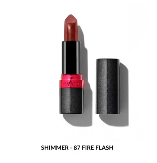 AVON Зволожувальна мерехтлива губна помада «Ультра» , 87 Fire Flash - Вогняний спалах 3,6 г - Фото 1 AVON Зволожувальна мерехтлива губна помада «Ультра» , 87 Fire Flash - Вогняний спалах 3,6 г - изображение 1