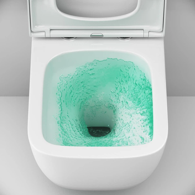 Унитаз подвесной AM.PM Gem AquaSpin с сиденьем с микролифтом white CGA1901SC - изображение 6