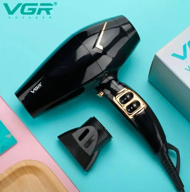 Фен для волосся VGR V-423 Black - Фото 2 Фен для волосся VGR V-423 Black - зображення 2