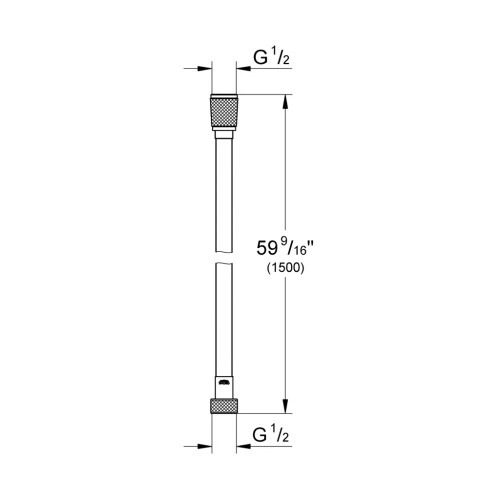 Шланг для душа Grohe VitalioFlex Silver 1500 мм (27505001) Grohe 27505001 1055823 - изображение 2