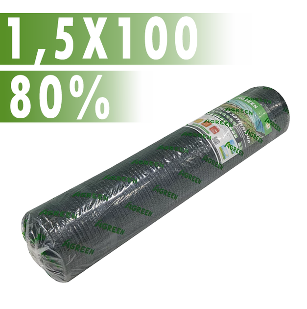 Сітка затіняюча Agreen 80% 1,5x100 м - Фото 2 Сітка затіняюча Agreen 80% 1,5x100 м - зображення 2