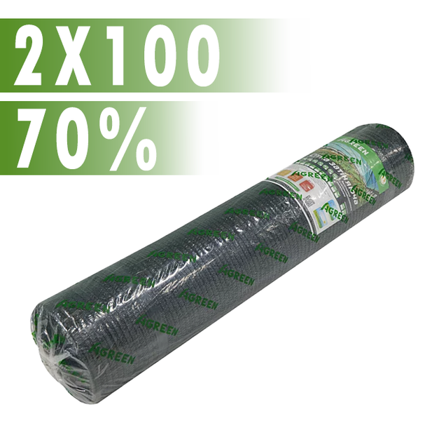 Сетка затеняющая Agreen 70% 2х100 м - Фото 2 Сетка затеняющая Agreen 70% 2х100 м - изображение 2