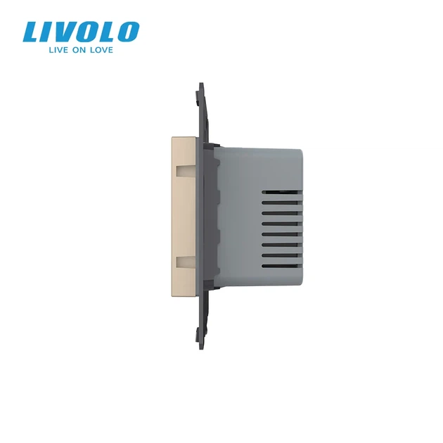 Умный Wi-Fi терморегулятор LIVOLO сенсорный электронный для электрического теплого пола золотой - изображение 3