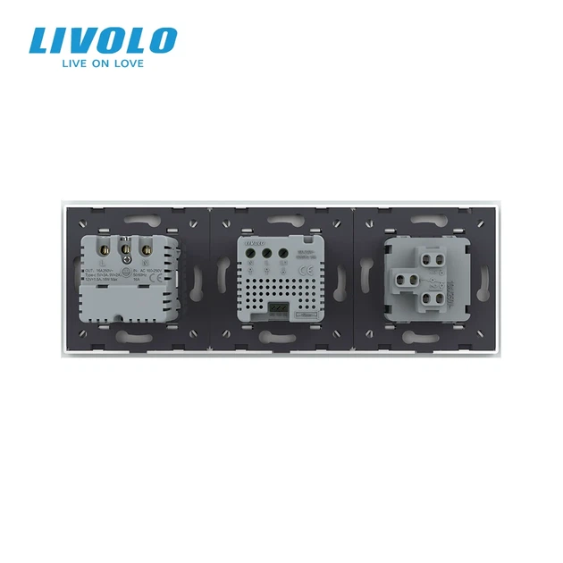 Сенсорный терморегулятор LIVOLO программируемый для теплого пола с USB Type-C белое стекло - изображение 4