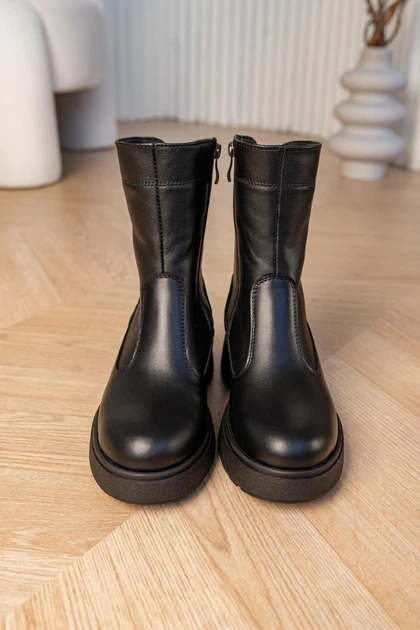 Черевики жіночі зимові натуральна шкіра DJUS SHOES 38 (24,5 см.) 70.09 Чорні - Фото 5 Черевики жіночі зимові натуральна шкіра DJUS SHOES 38 (24,5 см.) 70.09 Чорні - зображення 5