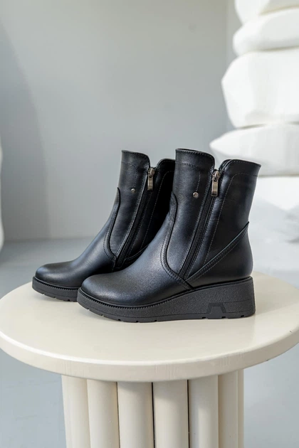 Черевики жіночі зимові натуральна шкіра DJUS SHOES 38 (25,0 см.) 70.096 Чорні - Фото 7 Черевики жіночі зимові натуральна шкіра DJUS SHOES 38 (25,0 см.) 70.096 Чорні - зображення 7