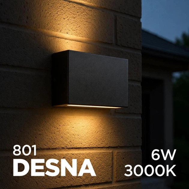 Светильник уличный настенный DESNA 801 LED 6W 3000K серый LIGHT SET - изображение 6