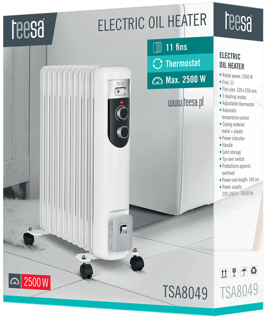 Grzejnik olejowy Teesa TSA8049 - obraz 4