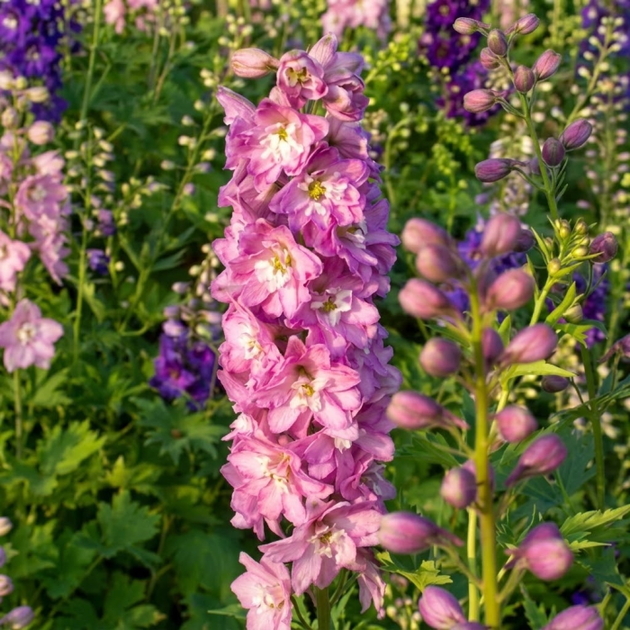 Саджанці Дельфініума Меджик Фаунтс Черрі Блоссом Уайт Би (Magic Fountains Cherry Blossom White Bee) в 380 гр горщику - Фото 2 Саджанці Дельфініума Меджик Фаунтс Черрі Блоссом Уайт Би (Magic Fountains Cherry Blossom White Bee) в 380 гр горщику - изображение 2