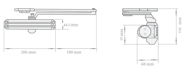 Дверной доводчик ZKTeco DC6085L - изображение 4