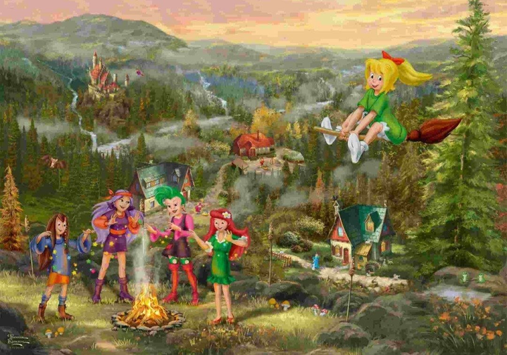 Пазл Schmidt Thomas Kinkade Bibi Blocksberg «Встреча юных ведьм», 1000 элементов - Фото 2 Пазл Schmidt Thomas Kinkade Bibi Blocksberg «Встреча юных ведьм», 1000 элементов - изображение 2