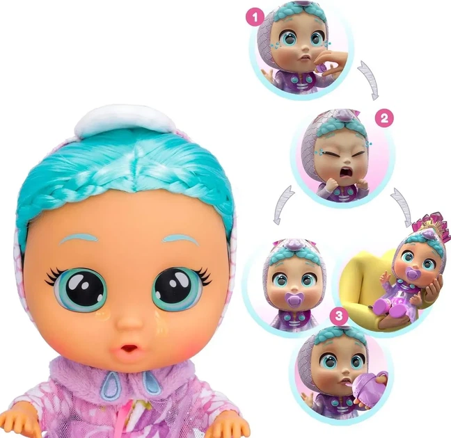 Интерактивная кукла Cry Babies Kiss Me Princess Elodie Плакса Принцесса Элоди - изображение 3