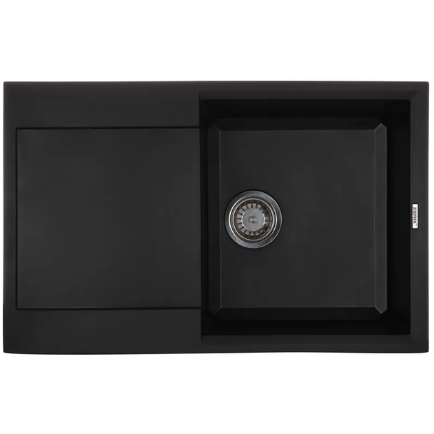 Кухонна мийка Zerix ZS-7950S-03 780x495 урізна, прямокутна, чорний матовий (ZX4580) - Фото 1 Кухонна мийка Zerix ZS-7950S-03 780x495 урізна, прямокутна, чорний матовий (ZX4580) - зображення 1