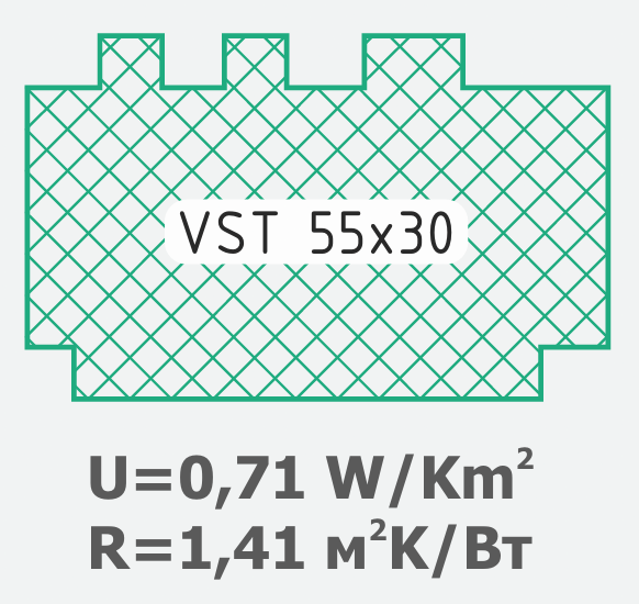 Теплоізоляційний підставочний профіль VSThermo VST 55x30 1185 мм - Фото 7 Теплоізоляційний підставочний профіль VSThermo VST 55x30 1185 мм - зображення 7
