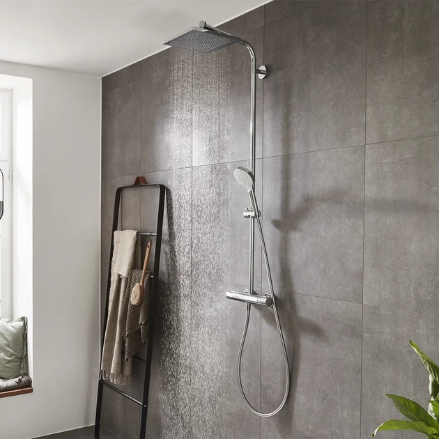 Hansgrohe Crometta E240 Душова система з термостатом, хром (27271000) - зображення 3