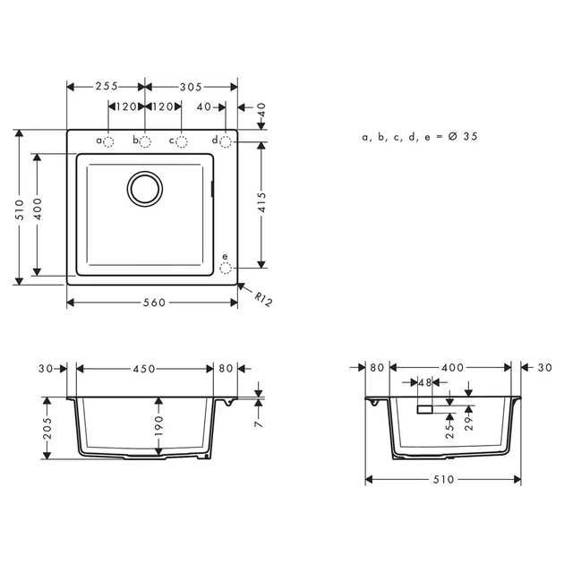 Кухонная мойка Hansgrohe S510-F450, Stonegrey (43312290) - изображение 2