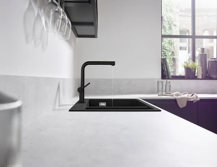 Hansgrohe S51 S510-F635 Кухонна мийка, графітово-чорна (43315170) - зображення 3