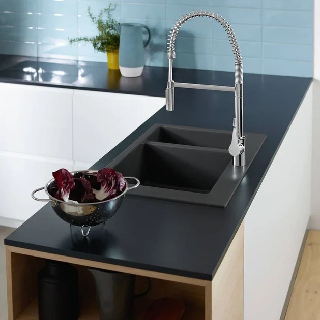Hansgrohe S510-F635 Мийка кухонна, 2 чаші, Stonegrey (43315290) - зображення 7